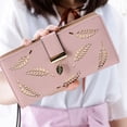 thumbnail image 5 of Item Type: Women Long Leather Wallet Commodity Use: Card bag Product Size(LxWxH): Approx. 19 x 3 x 9cm / 7.5 x 1.2 x 3.5in Material: PU leather, metal, 5 of 7
