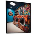 thumbnail image 2 of Designart "Artistic Inspiration Laundry Room wall decor I" Laundry Floater Framed Wall Art Living Room, 2 of 7