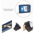 thumbnail image 2 of Wallet Genuine Leather Credit Card Holder RFID Blocking Zipper Thin Pocket, 2 of 4