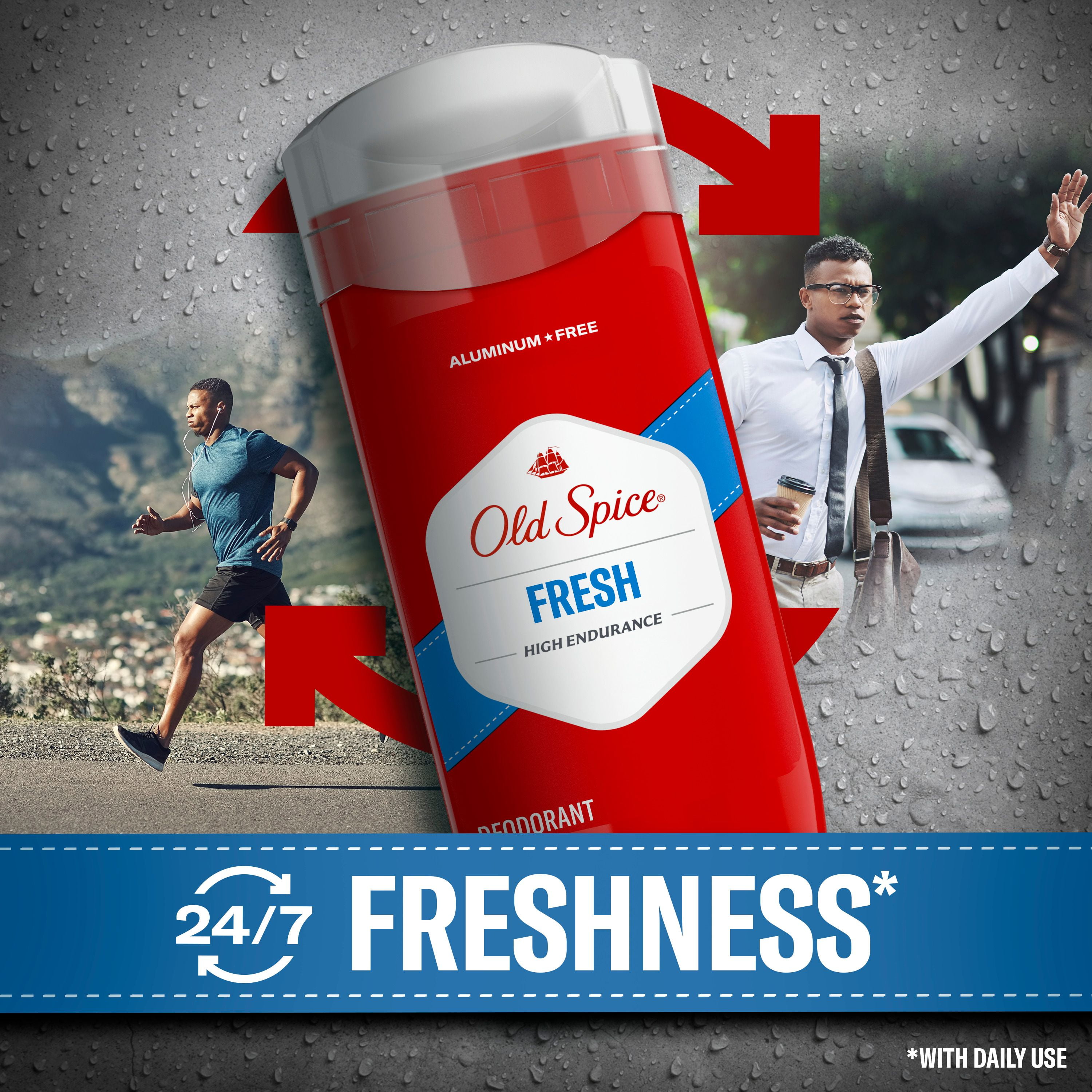 Old Spice High Endurance Deodorant for Men, Aluminum Free, 48 Hour Protection, Fresh Scen