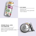 thumbnail image 2 of SKYSONIC Vegetable Tumbler Stainless Steel Double Wall Vacuum Reusable Insulated Mug with Straw and Built-in Coaste for Cold and Hot Beverages, 12oz, 2 of 7