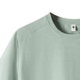 thumbnail image 5 of Men’s Bamboo Viscose Cotton Blend Undershirt Ultra Soft T-Shirts Breathable Moisture Wicking Stretch Cooling Tee Big and Tall Size S-4XL Green, 5 of 5