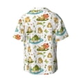 thumbnail image 2 of Fotbe Cute Frog print Short Sleeve Button Down Shirts for Men Casual Summer Beach Wrinkle Free Shirt-Large, 2 of 7