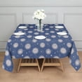 thumbnail image 3 of Dark Blue Sun Moon Star Pattern Square Tablecloth,Waterproof Square Table Cover,Wipeable Spillproof Washable Table Cover for Home Kitchen Party Decor 42"X42"(107x107cm), 3 of 6