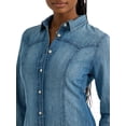 thumbnail image 4 of Lee Women's and Women's Plus Heritage Western Denim Dress, Sizes XS-4X, 4 of 10