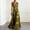 Green, variant on Women's Elegant Tulip Print Maxi Dress Deep Sleeveless V Neck Pleated Flowy Dress Wedding Party Evening Gown Dreeses