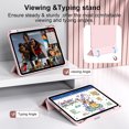 thumbnail image 5 of KenKe Case for iPad Pro 11 Inch 4th 3rd 2nd Generation 2022/2021/2020 with Pencil Holder,Trifold Stand Smart Case with Soft TPU Back,Wireless Pencil Charging,Auto Wake/Sleep iPad Pro 11 Case-Pink, 5 of 9