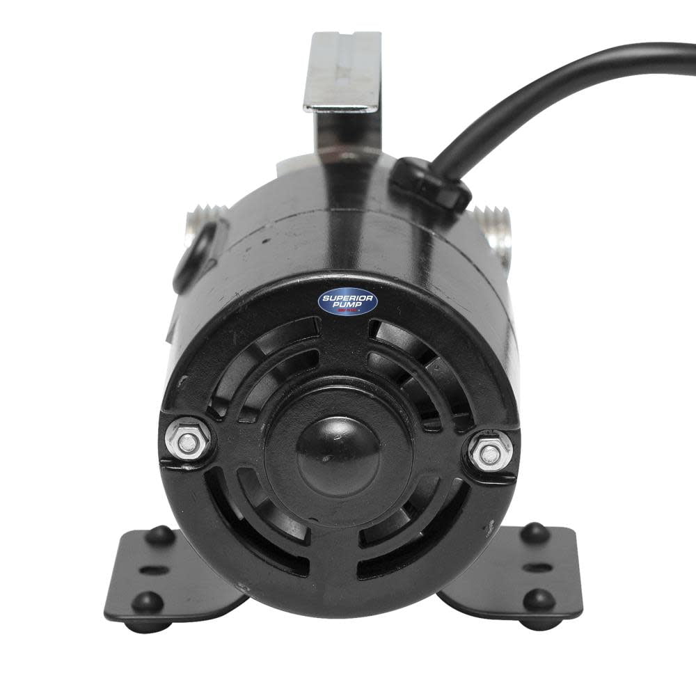 Superior Pump 90040 115ボルト トランスファーポンプ 6フィートの吸引ホース付き ブラック Superior Pump 120V 330 GPH Mini Portable Transfer Pump \u2013 Hemlock