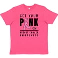 thumbnail image 3 of Inktastic Breast Cancer Awareness Get Your Pink on Youth T-Shirt, 3 of 5