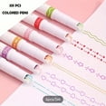 thumbnail image 5 of 3pcs/6pcs Quick-Drying Colorful Curve Highlighters, Cute Pattern Journal Fluorescent Pen, Creative Markers Stationery, 5 of 5