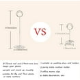 thumbnail image 2 of 10 Pack 8.75 inch Tall Table Number Holders Place Card Holder Table Picture Holder Wire Photo Holder Clips Picture Memo Note Photo Stand (Silver), 2 of 6