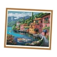 thumbnail image 4 of 11CT Stamped Cross Sew Patterns Pattern Colorful Country & River with Printed Fabric Thread DIY Hand Needlework, 4 of 8