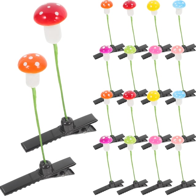 30pcs clips de cabello de champiñones horquillas dulces de la fiesta de cosplay de las niñas del cosplay