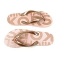 thumbnail image 6 of Michael Kors MK Logo Branded PVC Jet Set Women's Flip Flops, Powder Blush, 7M, 6 of 7