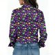 thumbnail image 4 of Camisetas de Manga Larga para las Mujeres Impreso Casual Suelto Cardigan Poliéster Longitud Regular de las Mujeres Larga Chaqueta de Invierno sin Capucha Moda, 4 of 5