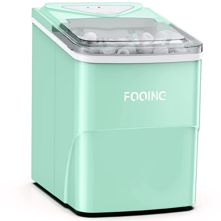 Electric Countertop Ice Maker with Ice Scoop and Basket