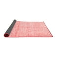 thumbnail image 2 of Ahgly Company Indoor Round Solid Red Modern Area Rugs, 3' Round, 2 of 4