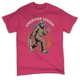 thumbnail image 5 of American Legend Bigfoot T-shirt Patriotic Funny Sasquatch Fan 4 July USA Flag Beer BBQ Tailgate Party Men's Tee, 5 of 7