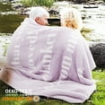 thumbnail image 4 of Cozy Comfort Throw Blanket, Get Well Gifts for Women, After Surgery Blanket, Hug Soft Fleece Healing Blanket Purple 50x60 inch, 4 of 6