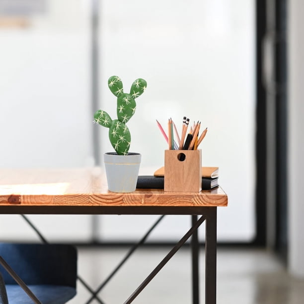 UPOUART Planta Artificial De Cactus En Maceta Para De Escritorio Y Ambiente Sofisticado