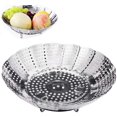 thumbnail image 1 of Panier Vapeur pour Légumes, Pot Instantané Pliable Réglable en Acier Inoxydable et Accessoires pour Autocuiseur, 1 of 5