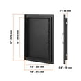 thumbnail image 4 of VEVOR BBQ Access Door, 16W x 22H Inch Single Outdoor Kitchen Door, Cold Plate Flush Mount Door, Wall Vertical Door with Handle, for BBQ Island, Grilling Station, Outside Cabinet, 4 of 9
