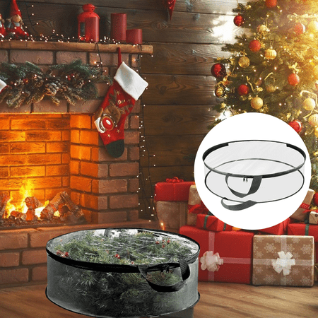 Christmas Wreath Storage Bags Christmas Storage Bag for Supplies Christmas Storage Containers for Decorations Christmas Wreath Storage Box(1PC)