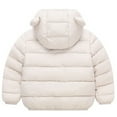 thumbnail image 3 of Toddler Girl Coat Light Weight Water-Resistant Bear Ear with Hooded Down Jacket Boys Coats Size 2-3 Years, 3 of 3