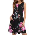 thumbnail image 1 of Vestido estilo suéter estampado sin mangas con cuello redondo para mujer OAVQHLG3B Store  lin121212, 1 of 4