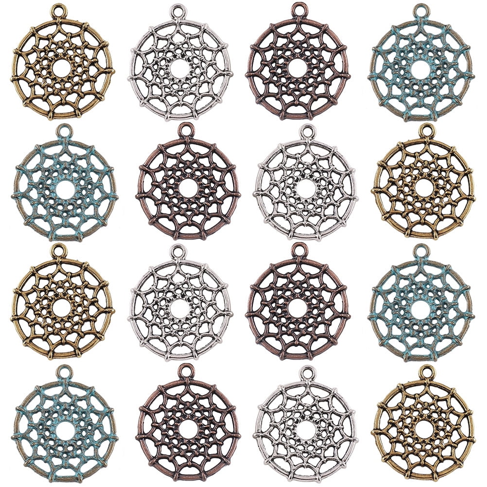 50Pcs Hollow Earring Charms DIY Jewelry Making Necklace Bracelet Craft