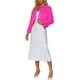 thumbnail image 2 of CHAQUETA CORTA ABIERTA INSPIRADA EN CHIC para Mujer, Bolero de Piel Sintética de Manga Larga, Abrigo de Invierno, Color Rosa Fucsia, 2 of 6