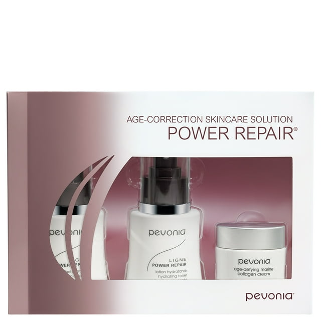 Pevonia Solution de Soin pour la Peau, Kit de Réparation de Puissance, Ensemble de 3 Pièces