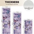 thumbnail image 4 of Purple Butterfly Flower Pattern Kitchen Rugs Sets Of 3,Kitchen Runner Rugs Non Skid Washable,Decorative Kitchen Floor Mats for Kitchen,Sink,Laundry,17"x30"+ 17"x47" + 17"x59", 4 of 6