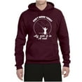 thumbnail image 2 of Wild Bobby, Can't Work Today My Arm Is In A Cast, Fishing, Unisex Graphic Hoodie Sweatshirt, Maroon, Medium, 2 of 5
