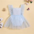 thumbnail image 7 of Mercatoo Baby Girl Summer Clothes 𝐍ewborn Romper Tulle Tutu Dress Cute Toddler Birthday Dresses I𝐧fant Photoshoot Outfit, 7 of 7