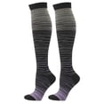 thumbnail image 2 of YAOBAMM Moisture Absorption 1 Pair Compression Stockings Comfortable Gradient Color with Good Breathability High Elasticity Wear Resistant, 2 of 6