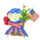 thumbnail image 5 of Corona del 4 de julio para el Día de la Independencia, guirnalda de flores para la puerta principal y la pared. Con bandera, 5 of 9