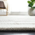 thumbnail image 6 of SAFAVIEH Kilim Mayra Striped Polyester Area Rug, Light Grey/Ivory, 5' x 8', 6 of 10