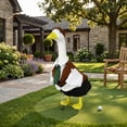 thumbnail image 2 of Aurorax Porch Goose Outfits 23" Holiday,Goose Clothes for Cement Goose Porch Goose 17/19 inch,All the Season Golf Costume Brown 23" Porch Goose Clothing Accessories for Garden Outdoor Lawn, 2 of 9