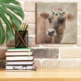 thumbnail image 6 of Epic Graffiti 'Floral Cow II' by Lori Deiter, Canvas Wall Art, 12"x12", 6 of 8
