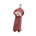 thumbnail image 2 of Figura de actor chino Crosstalk a escala 1:64, pequeña estatua, regalo de cumpleaños, minifigura pintada a mano para decoración de casa de muñecas. Abanico de apertura, 2 of 8