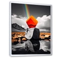 thumbnail image 2 of Designart " Landscape & Orange Prism" Rainbow Floater Framed Canvas Wall Art, 2 of 7