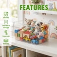 thumbnail image 5 of 4-Pack Clear Storage Bins with Lids, Stackable Plastic Organizer Bins for Pantry, Fridge, Freezer, Cabinet, 5 of 7