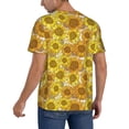 thumbnail image 2 of Lsque Sunflowers1 Pattern Mens Polo Golf Shirts Funny Graphics Shorts Sleeve Button Shirts Baseball T-shirt-XX-Large, 2 of 7