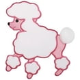 thumbnail image 2 of (4 pack) Wrights Fifi & Gigi Iron-Ons Applique, 7-3/8" x 6-1/4" x 5/8", Pink and White Poodle, 2 of 3