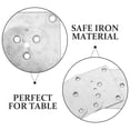 thumbnail image 4 of 5Pcs Table Leg Brackets Flat Furniture Leg Mounting Plates Furniture Repair Supply, 4 of 8