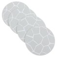 thumbnail image 4 of HEMOTON 4 Pcs Tumbler Round Crackle Placemats Heat Resistant Cup Pads 10X10CM Light Grey, 4 of 8