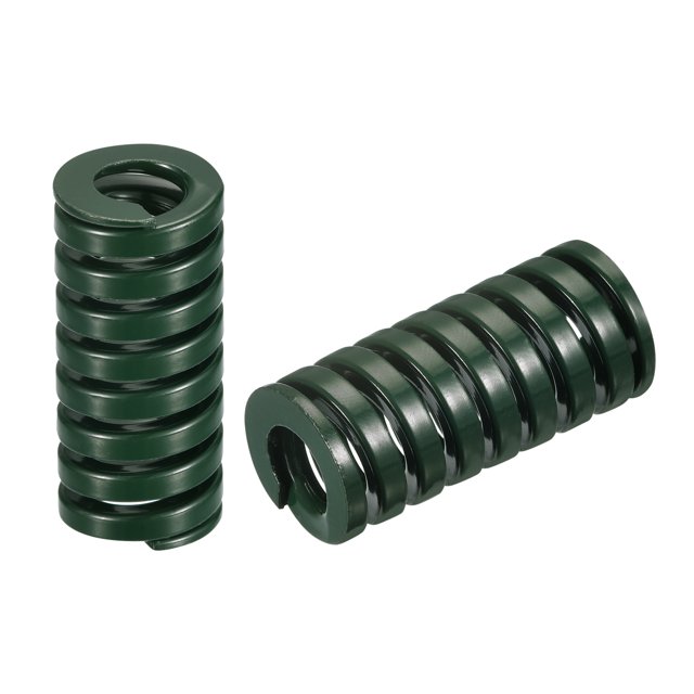Resorte de troquel de compresión Unique Bargains 2uds 18mm OD 40mm Largo Verde