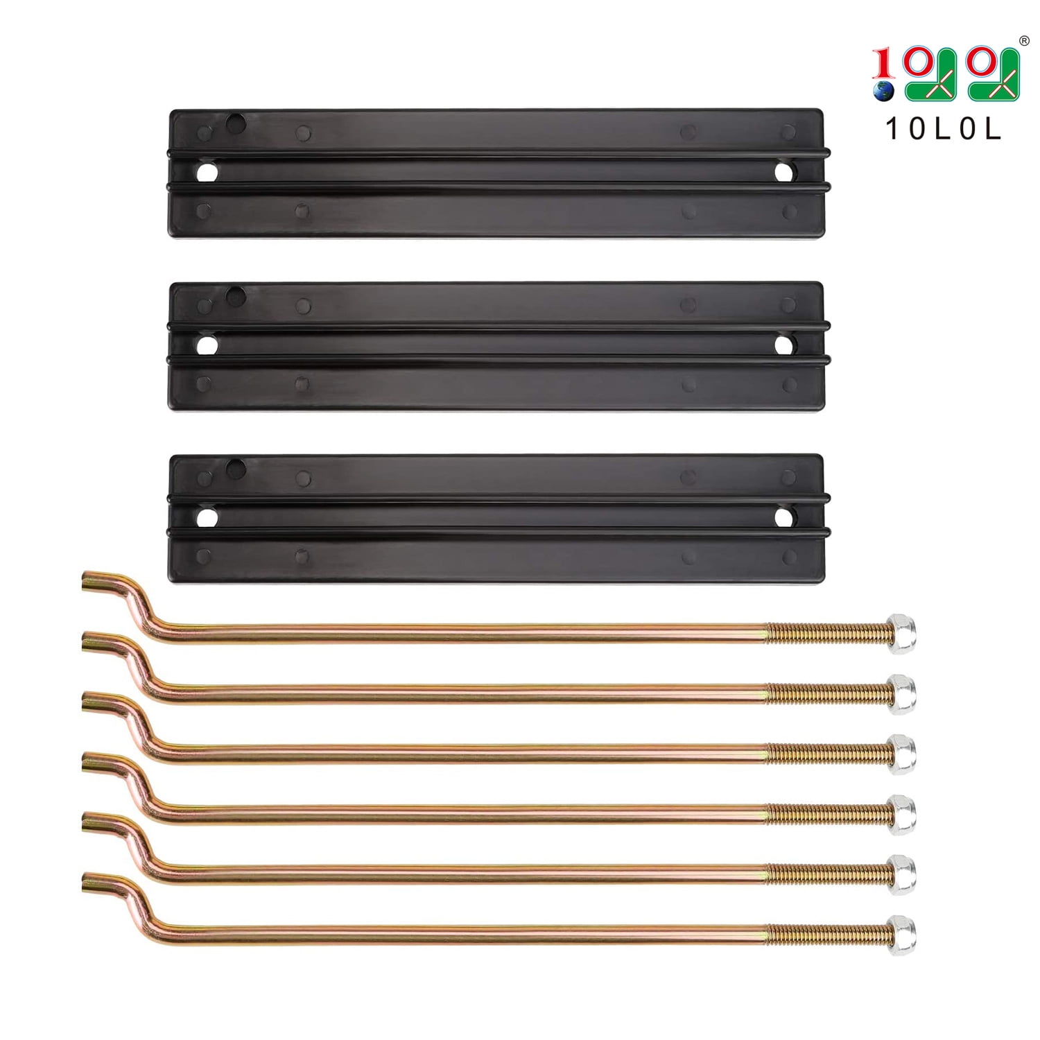 10L0L Battery Hold Down Plate Rods for Club Car DS Golf Cart 19982005
