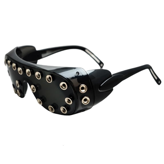 Ywmsfl Rivet Studded Sunglasses Impacts Punk Eyewears for Music Festival Halloweens Party Celebration Accessories